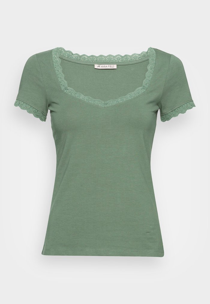 T Chemises Anna Field BASIC Vert Clair Femme | PEE-8350340